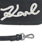 Borsa a spalla per bambina Karl Lagerfeld Kids nera con strass Z31022 09B KARL LAGERFELD KIDS 