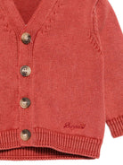 Cardigan per neonato Bonpoint arancione con chiusura con bottoni S06YCAK00009 151D BONPOINT KIDS 