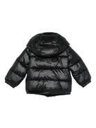 Piumino per neonati Moschino Kids nero con stampa con logo MUS032L3A32 60100 MOSCHINO KIDS 