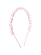 Cerchietto per capelli per bambina Ermanno Scervino Junior rosa con decorazione a perline Z9G004 7753 0092 ERMANNO SCERVINO KIDS 