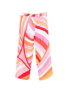 Pantaloni per bambina Emilio Pucci Junior multicolor a fantasia PY6A00 K0281 50EAR EMILIO PUCCI KIDS 