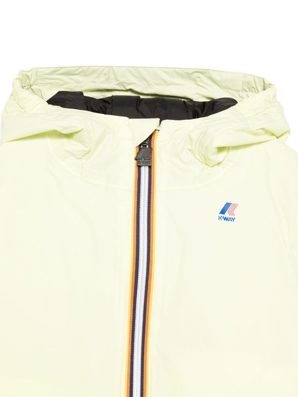 Giubbino P. Le Vrai 4.0 Claude per bambini K Way Kids giallo con logo K7141FW W0Z K-WAY KIDS 