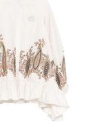 Camicetta per bambina Etro Kids bianca con stampa paisley GX5A60 P0555 107AR ETRO KIDS 
