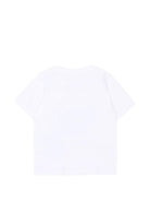 T-shirt per neonato Stella McCartney Kids bianca con stampa grafica robot sul davanti TZ8301 Z3931 100 STELLA McCARTNEY KIDS 