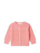 Cardigan Mahana per neonata Bonpoint rosa con dettaglio traforati P06XCAK00001 028A BONPOINT KIDS 