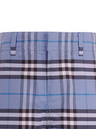 Shorts per bambino Burberry Kids blu fiordilaiso a quadri 8117928 C4258 BURBERRY KIDS 