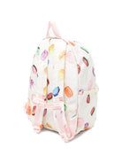 Zaino Mio per bambini Molo bianco con stampa macarons 7S26V204 9571 MOLO KIDS 