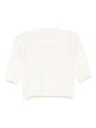 Cardigan per neonato La Stupenderia bianco con trama a coste 1WCCR23 802 LA STUPENDERIA 
