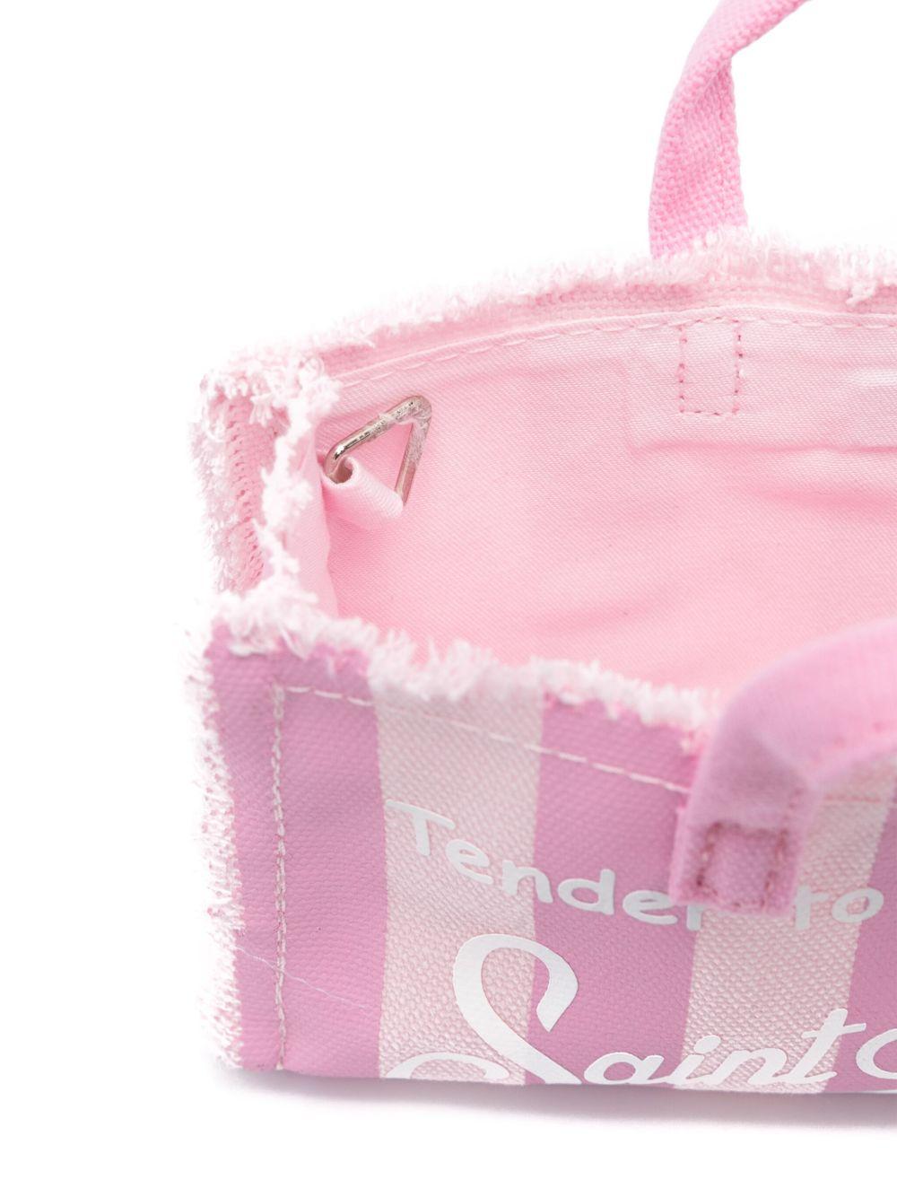 Phone bag MC2 Saint Barth rosa con design a strisce PHONE001 02691L MC2 ST. BARTH KIDS 
