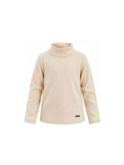 Maglione per bambina Monnalisa Kids beige con lavorazione in maglia coste 17HLUC 8212 0002 MONNALISA KIDS 