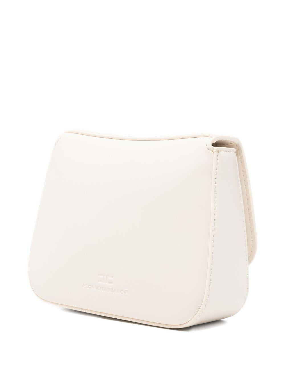 Borsa a tracolla mini per bambina Elisabetta Franchi La Mia Bambina bianca con logo EFBO112CTV025 0004 ElISABETTA FRANCHI 