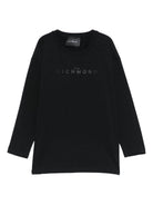 T-shirt per bambino John Richmond Junior nero con dettaglio logo RBA25016TS BLACK JOHN RICHMOND JUNIOR 
