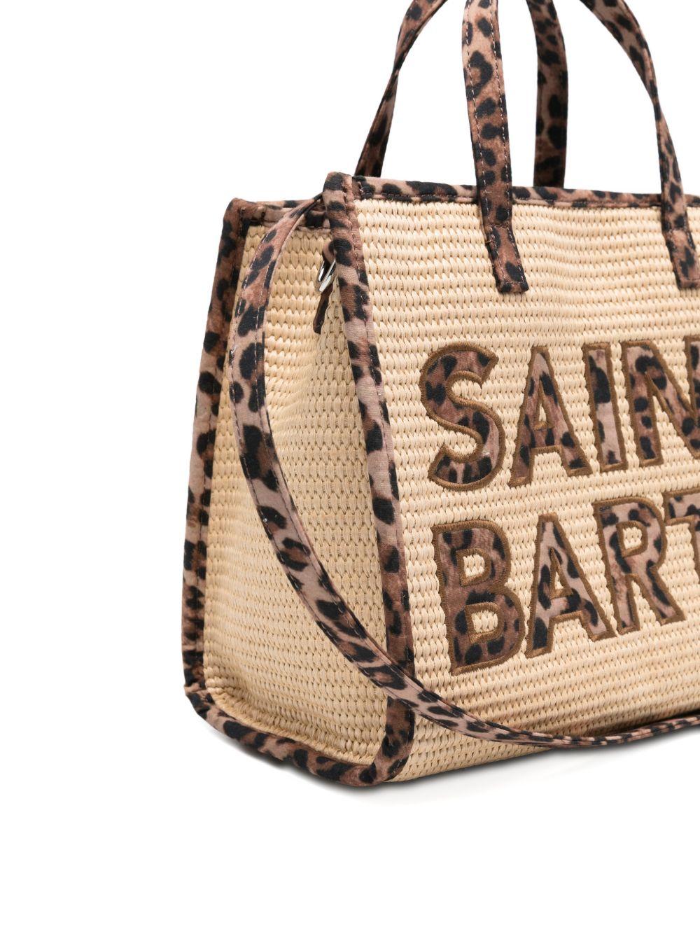 Borsa Vivian MC2 Saint Barth beige con stampa animalier VVID001 00369L MC2 ST. BARTH KIDS 