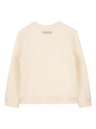 Felpa per bambino Lanvin Enfant beige con logo sul davanti N30367 519 LANVIN KIDS 
