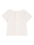 Body per neonata Chloé Kids arancione e bianco a fiori con ruches C20934 45U CHLOE' KIDS 