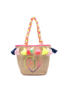 Borsa tote per bambina Billieblush beige intrecciata con nappe U22143 Z41 BILLIEBLUSH KIDS 