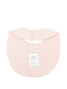 Bavaglino per neonata Elisabetta Franchi La Mia Bambina rosa con logo ricamato ENBA0670JF054 C036 ElISABETTA FRANCHI 