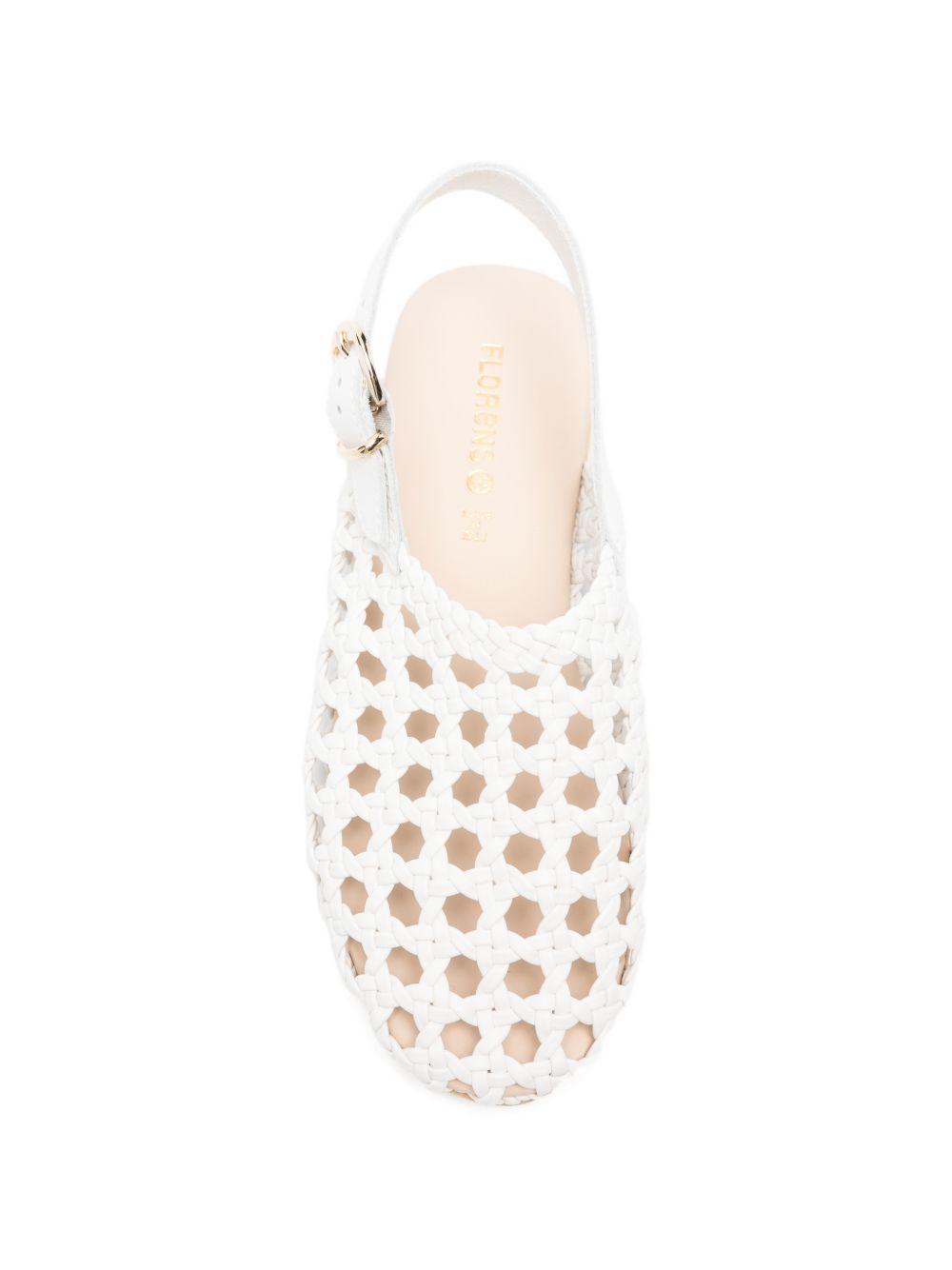 Sandali per bambina Florens bianchi con fibbia F1137 1/2 BIANCO FLORENS KIDS 
