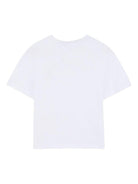 T-shirt per bambino Lanvin Enfant bianca con logo ricamato N30360 10P LANVIN KIDS 