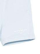 Shorts per neonato Givenchy Kids azzurri con vita elasticizzata H31197 77L GIVENCHY KIDS 