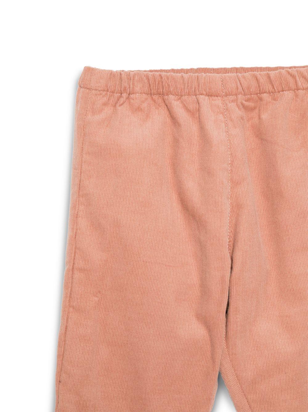 Pantaloni per neonato Bonpoint Kids rosa con tessuto in velluto a coste W06XPAW00003 024B BONPOINT KIDS 