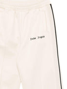 Pantatuta Palm Angels Kids bianco crema con stampa  del logo sul davanti PBCJ002S26FAB001 092 PALM ANGELS KIDS 