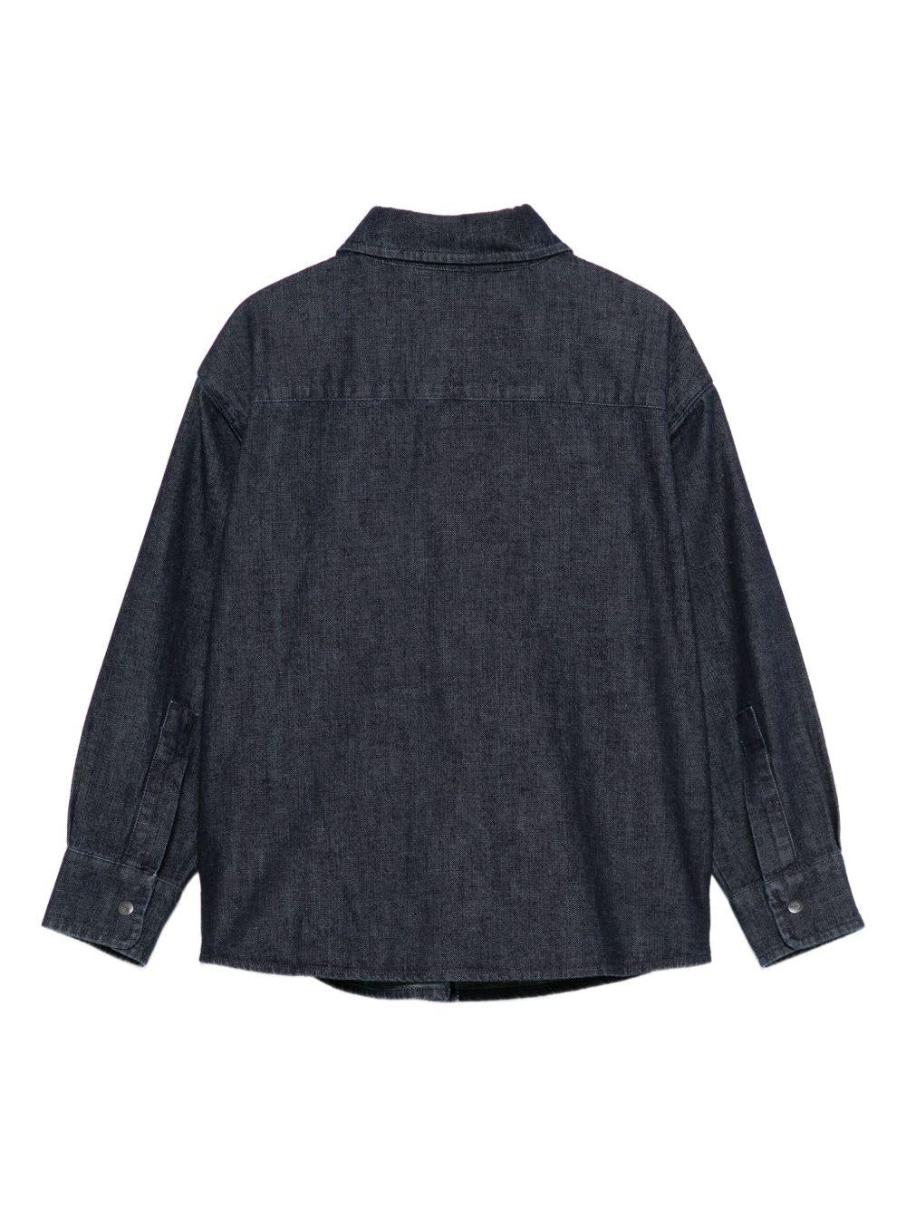 Camicia per bambino Aspesi Kids denim con doppia tasca A25ACL0009J0028 495 ASPESI 