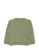 Felpa per neonati Moschino Kids verde con stampa tre Teddy Bear MTF060LCA89 30037 MOSCHINO KIDS 