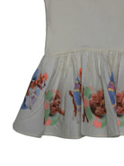 Abito Cimi per neonata Molo bianco con stampa animalier 4S26E116 5666 MOLO 