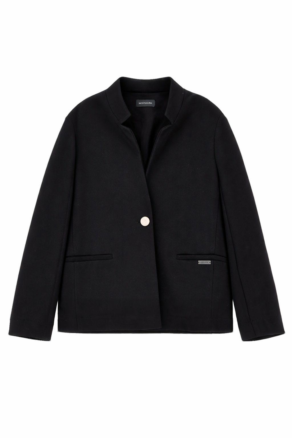 Blazer per bambina Monnalisa nero con tasche a filetto 41G100 7231 0050 MONNALISA KIDS 