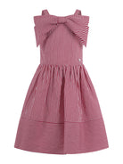 Abito per bambina Monnalisa rosso con fiocco 11G914 7315 9944 MONNALISA 