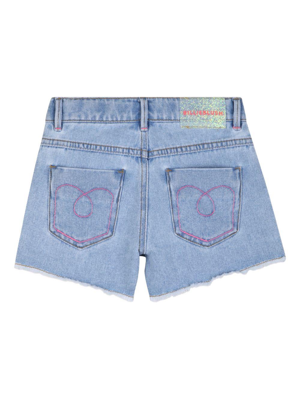 Pantaloncini per bambina BillieBlush blu con decorazioni in cristallo U21873 Z18 BILLIEBLUSH KIDS 