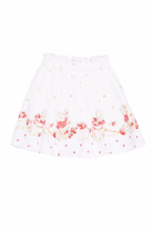 Gonna per bambina Monnalisa bianco con stampa grafica 31G705 7617 9944 MONNALISA KIDS 
