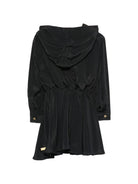 Abito per bambina Balmain Kids nero con design arricciato BZ1B40 K0005 930OR BALMAIN KIDS 