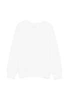 Felpa per bambini Moschino Kids bianco con ricamo Teddy Bear HUF09XLCA19 10063 MOSCHINO KIDS 