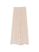 Pantaloni per donna Alysi beige con dettagli ricamati 216115 P6047 CP ALYSI 