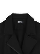Giubbino per bambina DKNY Kids nero con chiusura frontale con zip D62386 09B DKNY 