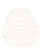 Parka per neonata Moncler Enfant bianco con ruches K29511C00003597Z8 034 MONCLER ENFANT 