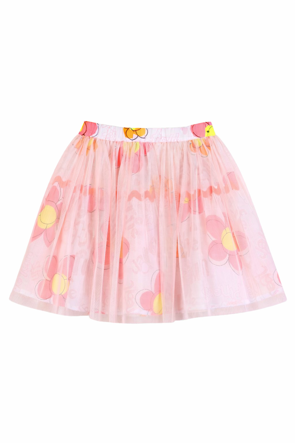 Gonna per bambina Billieblush rosa con decorazione floreale U21866 10P BILLIEBLUSH KIDS 