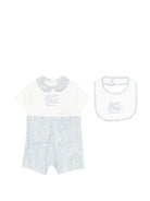 Tutina e bavaglino per neonato ETRO KIDS bianchi con stampa paisley (2 pezzi) GYB550 Z3771 602 ETRO KIDS 