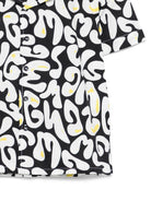Camicia per bambino MSGM Kids multicolore con stampa logo all-over S6MSJBSI256 110 MSGM KIDS 