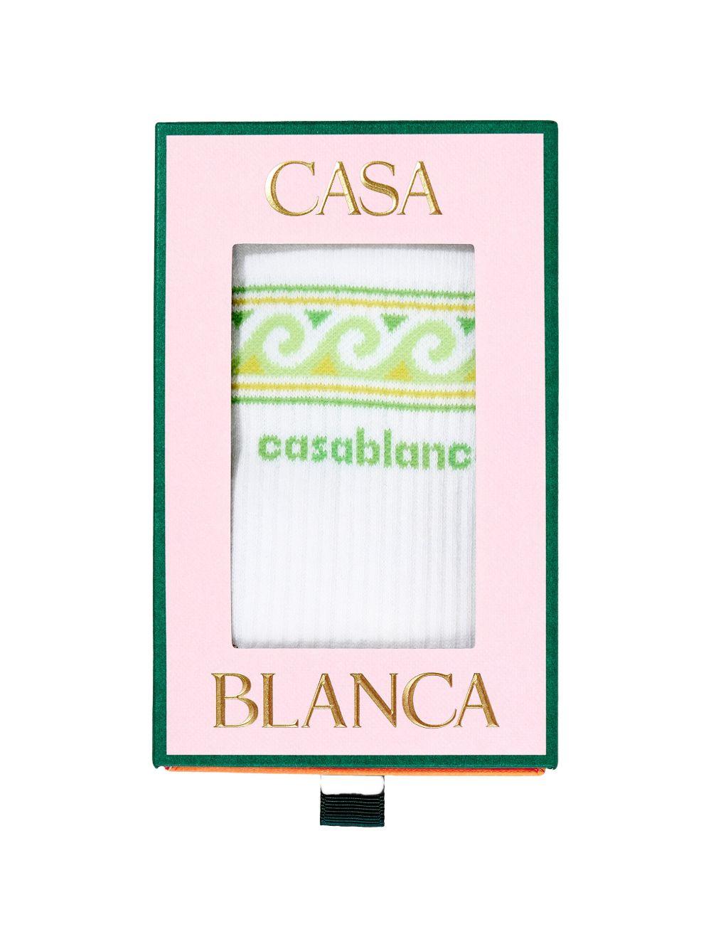 Calzini per bambino Casablanca Kids bianco con decorazione onde ASP26ACC01008 KNITTED WAVE CASABLANCA KIDS 