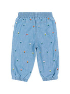 Jeans per neonata Stella McCartney Kids denim con ricamo floreale all-over TZ6020 Z3892 606EM STELLA McCARTNEY KIDS 