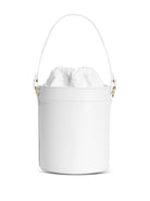 Borsa a secchiello per bambina Dolce & Gabbana Kids bianca con logo dorato EB0266 A1065 80001 DOLCE & GABBANA KIDS 