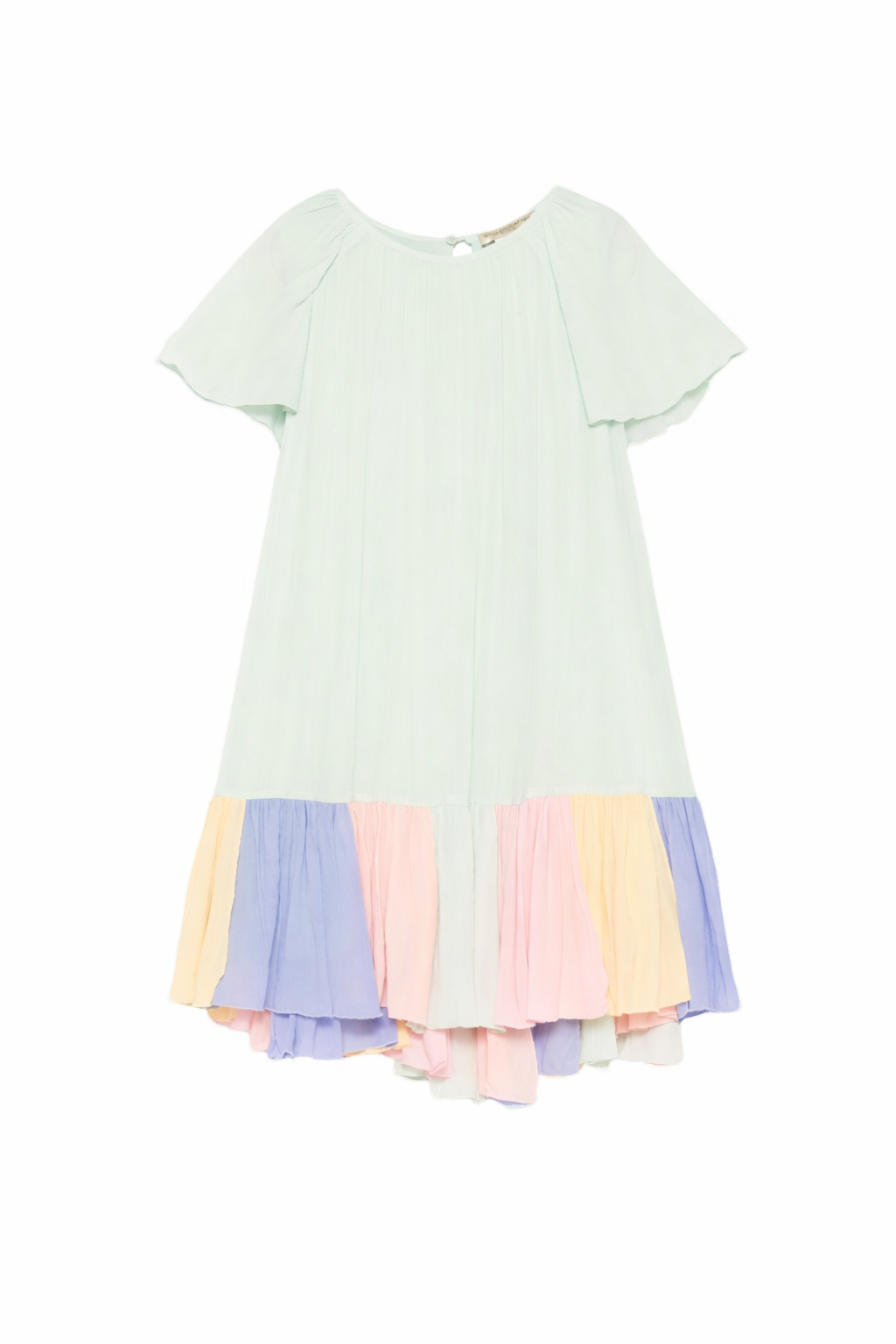 Abito per bambina Stella McCartney Kids verde con volant TY1D71 Z3556 772 STELLA McCARTNEY KIDS 