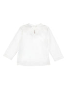 Blusa per neonata Monnalisa bianca con stampa a fiori 31F623 6203 0158 MONNALISA 