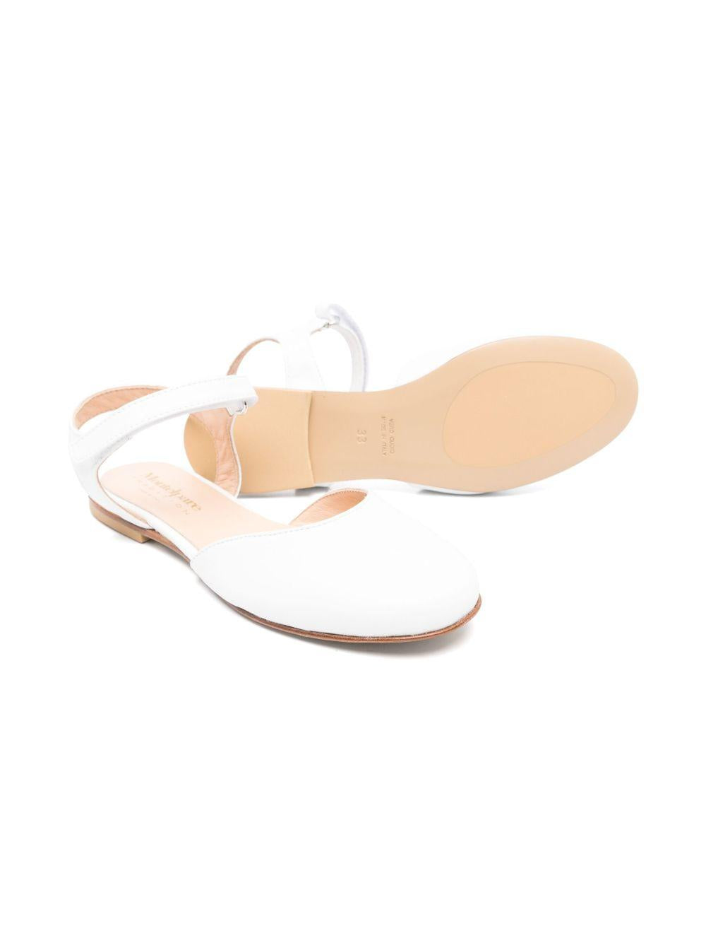 Ballerine per bambina Andrea Montelpare bianche in pelle con punta smussata MT11626 VAR1 MONTELPARE TRADITION KIDS 