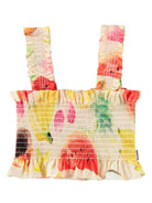 Top per bambina Molo Rolfia beige con stampa grafica all-over 2S25C402 9259 MOLO KIDS 