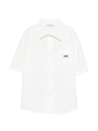 Camicia per bambino Paolo Pecora Kids bianca con colletto classico PP4302 GESSO PAOLO PECORA KIDS 