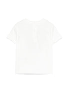 T-shirt per neonato Fendi Kids bianco con stampa grafica sul davanti BMI254 7AJ F0TU9 FENDI KIDS 